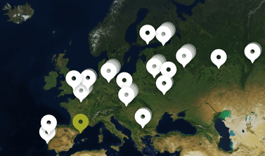 The map with unsorted clusters